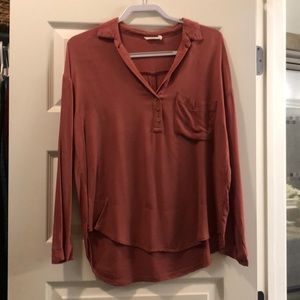 LUSH pink pullover tee